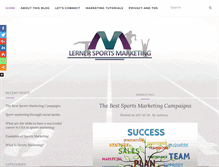 Tablet Screenshot of lernersportsmarketing.com